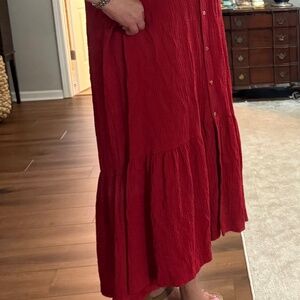 Red Maeve Dress from Anthropologie